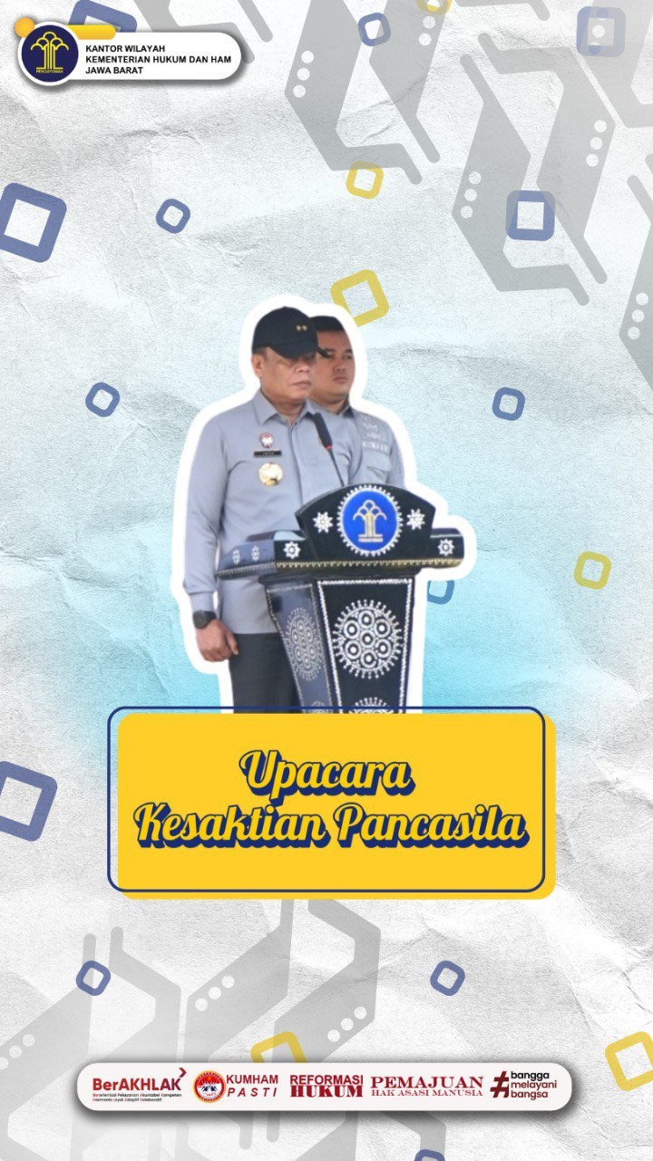 Kemenkumham Jabar Peringati Hari Kesaktian Pancasila: Momentum Bersama Menuju Indonesia Emas