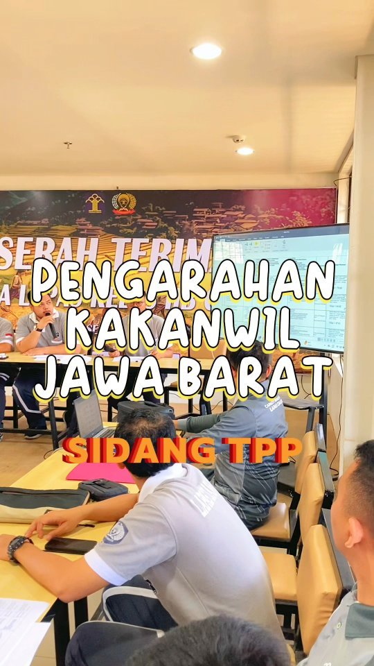 Pengarahan Kakanwil Jawa Barat dalam Sidang TPP Lapas Cianjur
